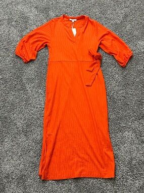 Garcia Orange Maxi Wrap Dress (L)